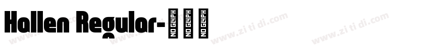 Hallen Regular字体转换